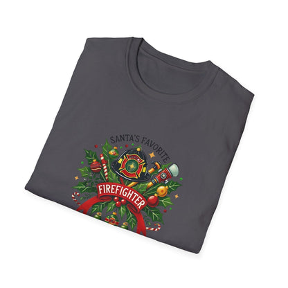 Santa's Favorite Firefighter Unisex Tee 🔥🎅 - Whippie's