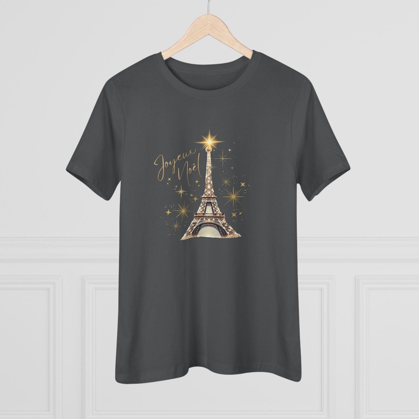 ✨ Joyeux Noël Women's Tee 🗼 A touch of Parisian elegance. - Whippie's