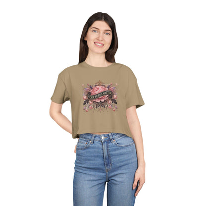 🌼 Your Words Matter 💬 Women's Crop Tee 🌸 - Whippie's