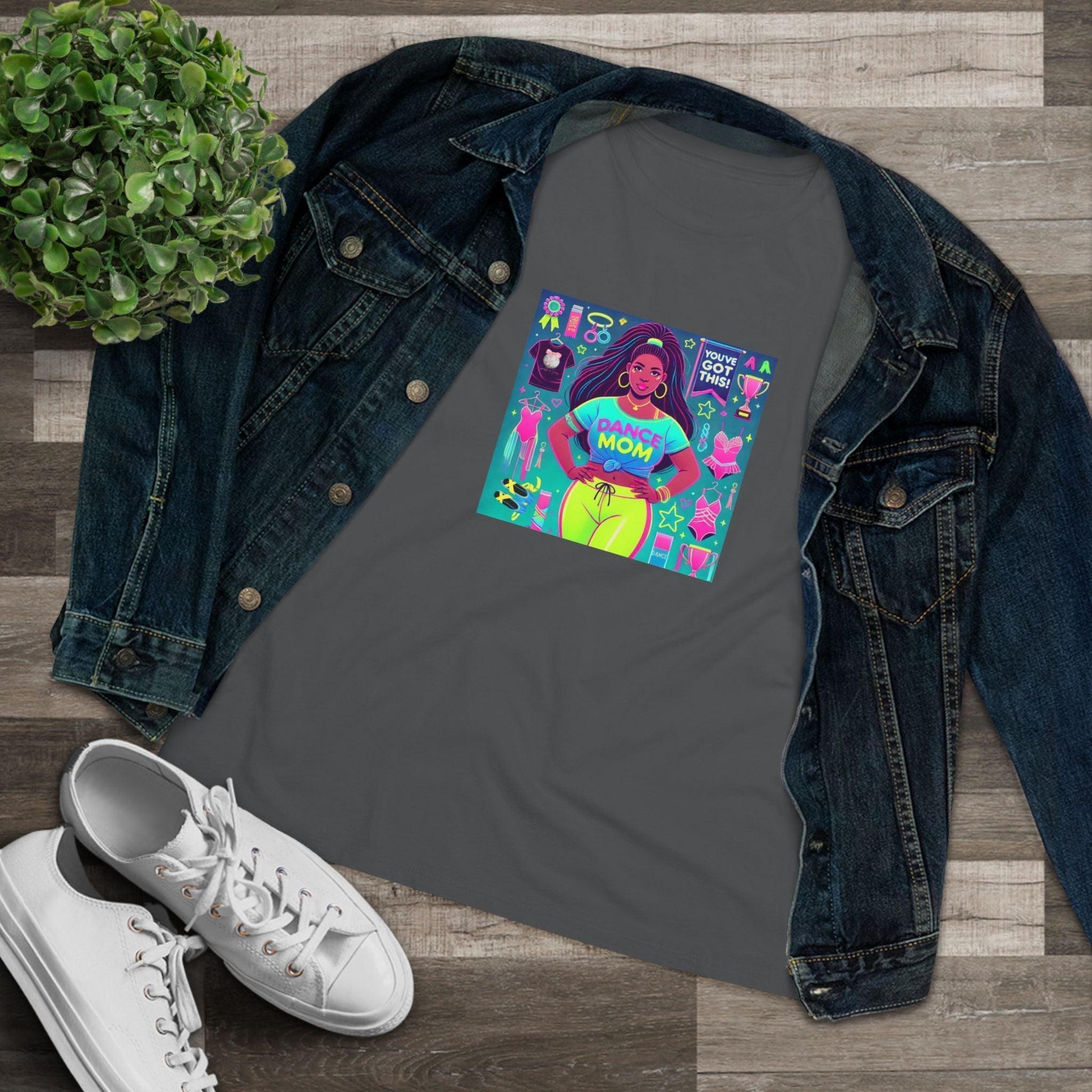 Dance Mom: You've Got This - Darker Skin Tone Mom - Curvy - Women's Softstyle Tee - Whippie's