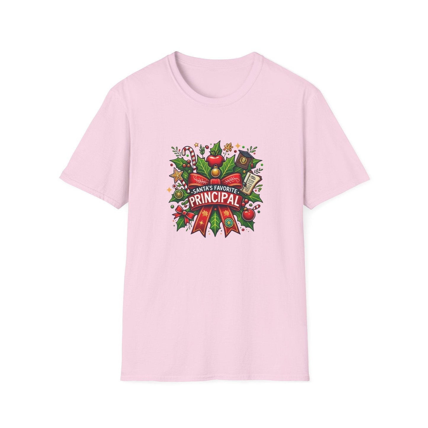 Santa's Favorite School Principal Unisex Tee 🍎🎅 - Whippie's