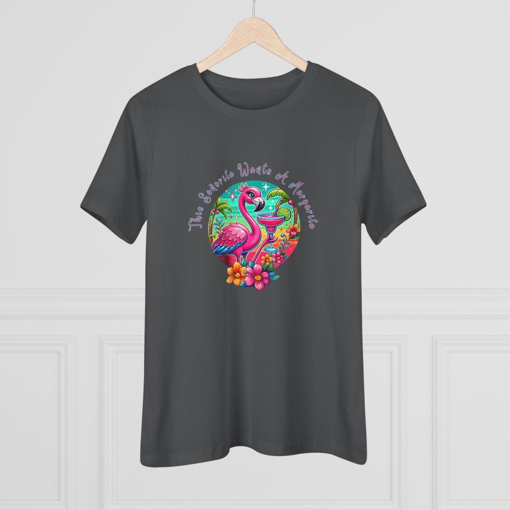 This Señorita Wants a Margarita - Women's Cotton Tee 🦩🍹 - Whippie's