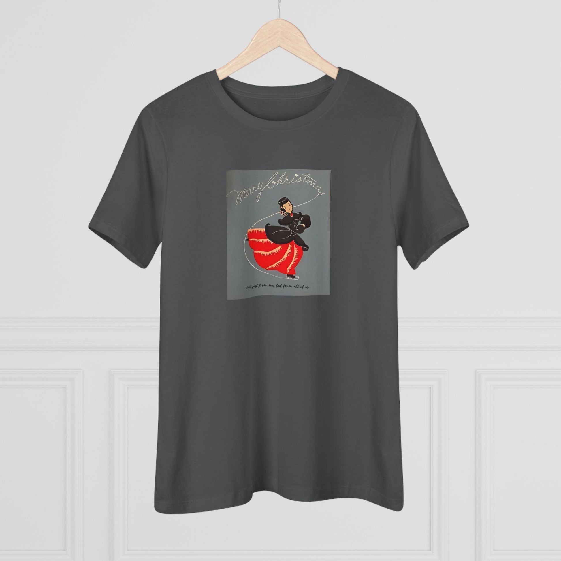 Ice Skating - Merry Christmas - Women's Softstyle Tee - Whippie's