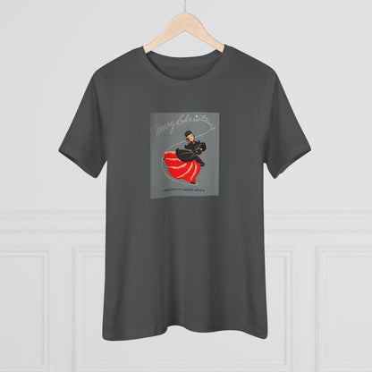 Ice Skating - Merry Christmas - Women's Softstyle Tee - Whippie's