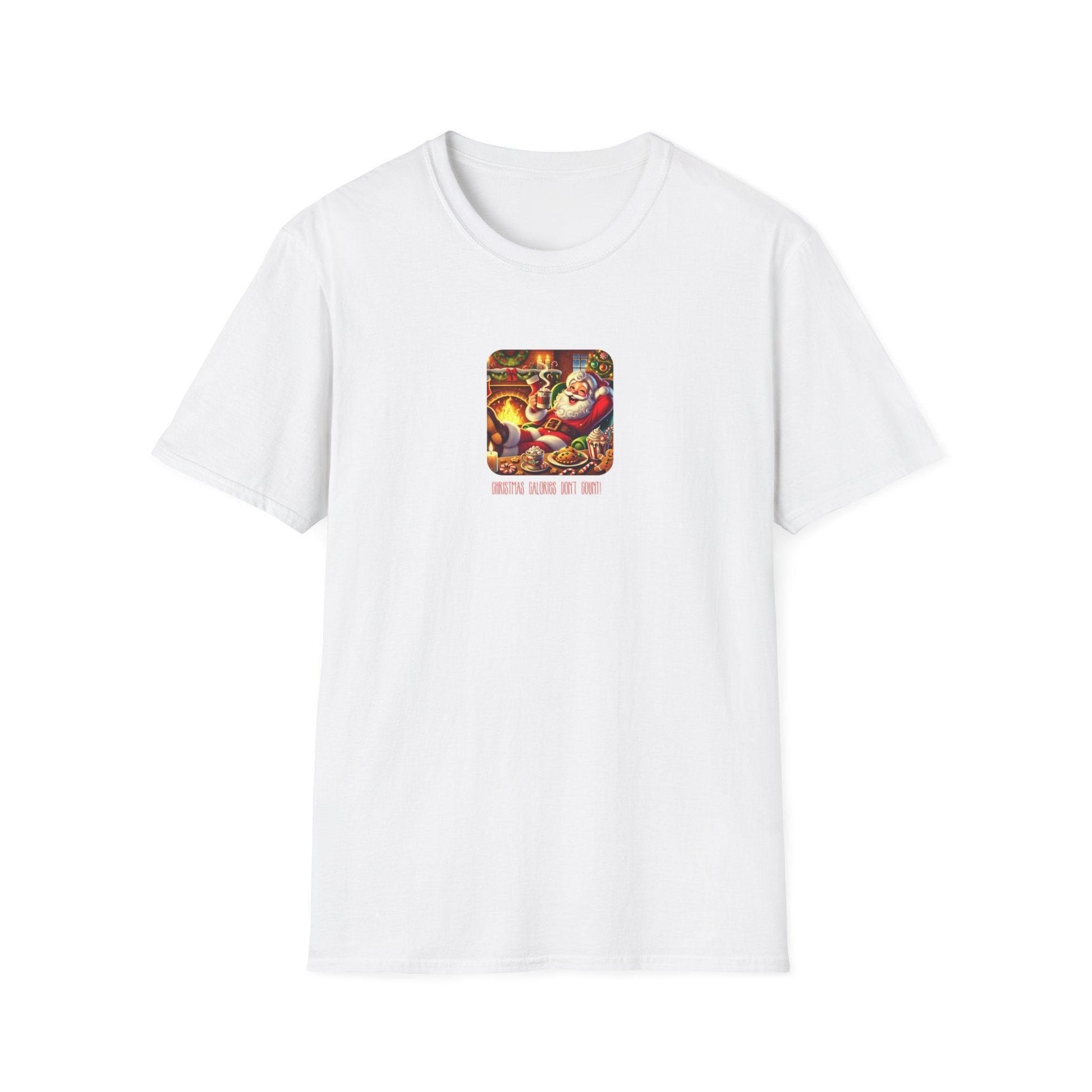 Santa: Christmas Calories Don't Count - Unisex Softstyle T-Shirt - Whippie's