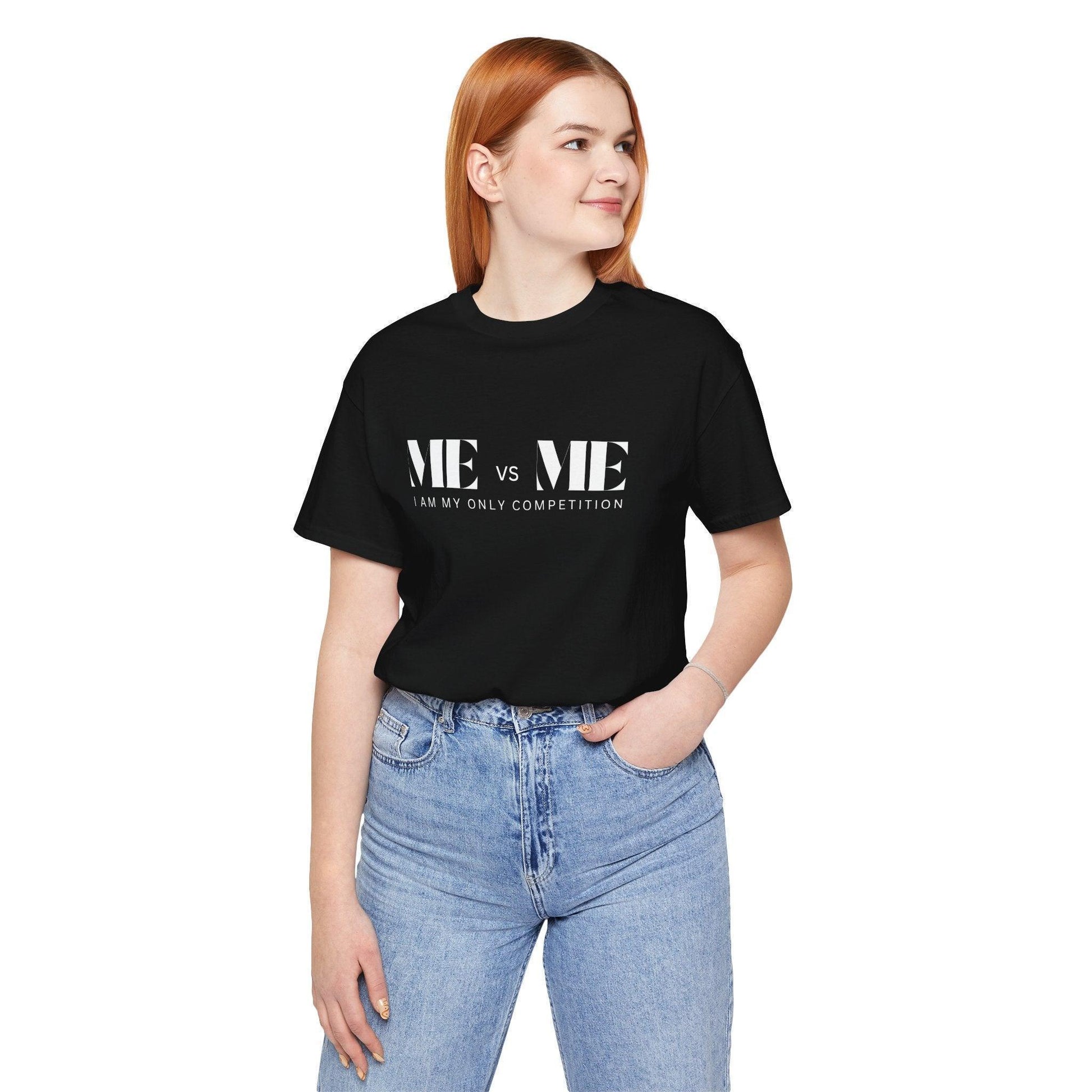 🔥 ME vs ME, I am my Only Competition 💪 Unisex Jersey Tee ✨ Challenge yourself, conquer your goals! - Whippie's