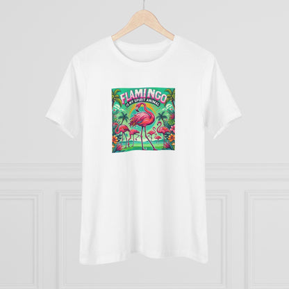 Flamingo is My Spirit Animal - Women's Softstyle Tee - Whippie's
