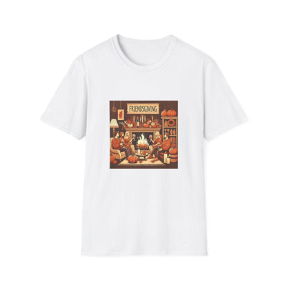 Friendsgiving Vibes - Gather & Give Thanks! 🍷🍂 Unisex T-Shirt - Whippie's