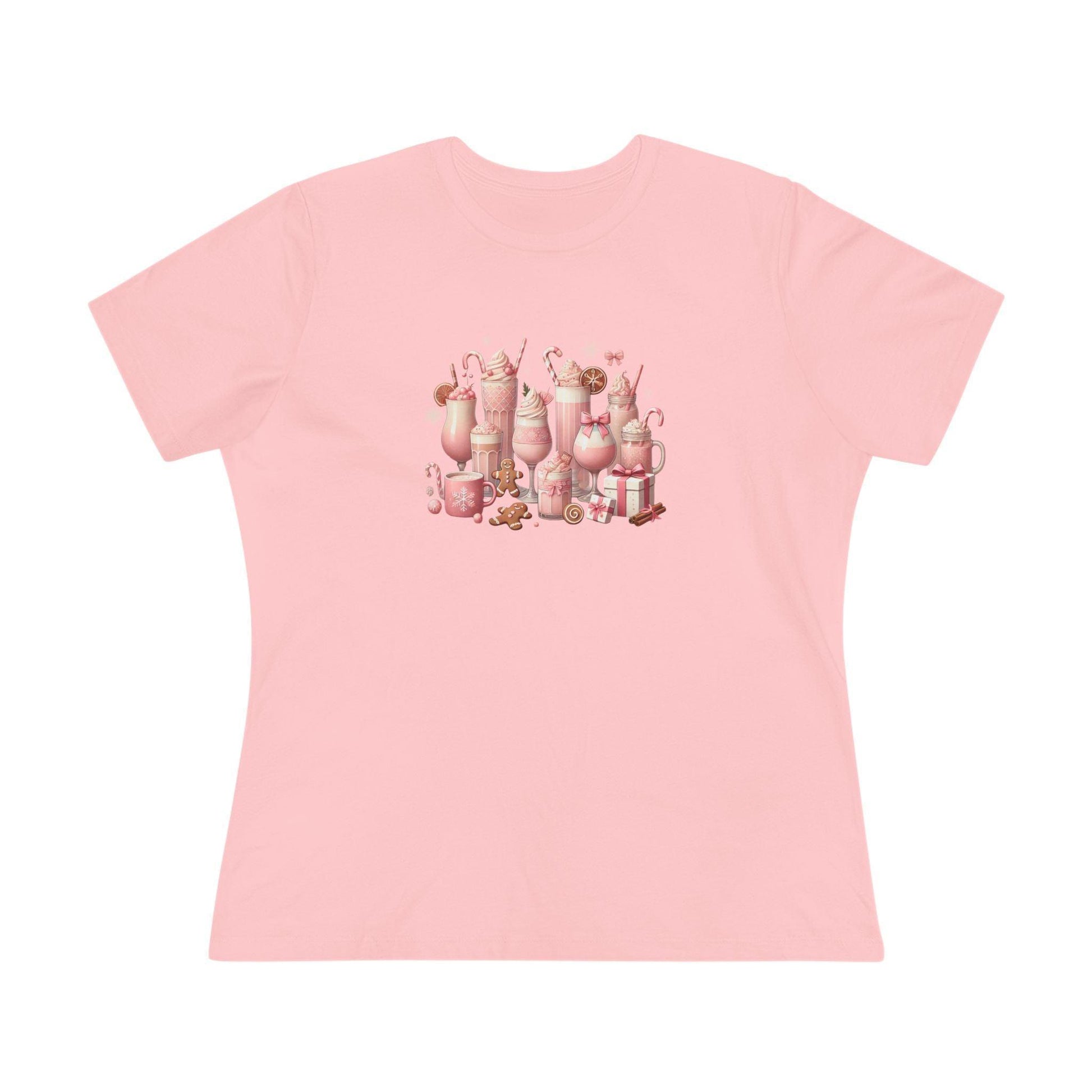 💖☕ Pretty in Pink Holiday Coffee ❄️🎀 - Women's Softstyle Tee - Whippie's