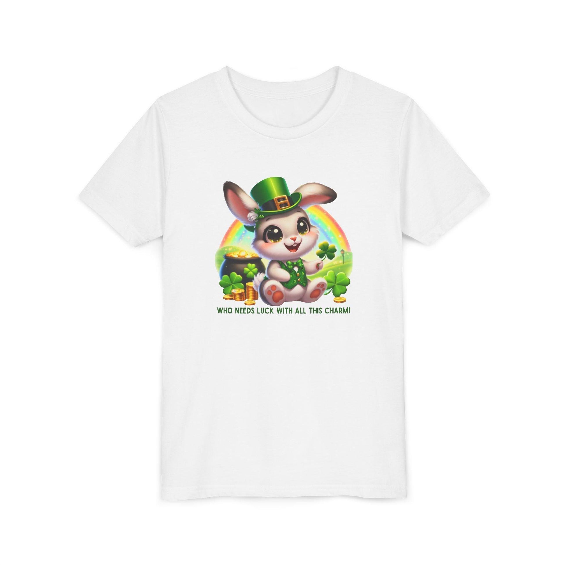 Who Needs Luck with All This Charm? Youth Tee - Spread Luck and Laughter! 🍀🍀 - Whippie's