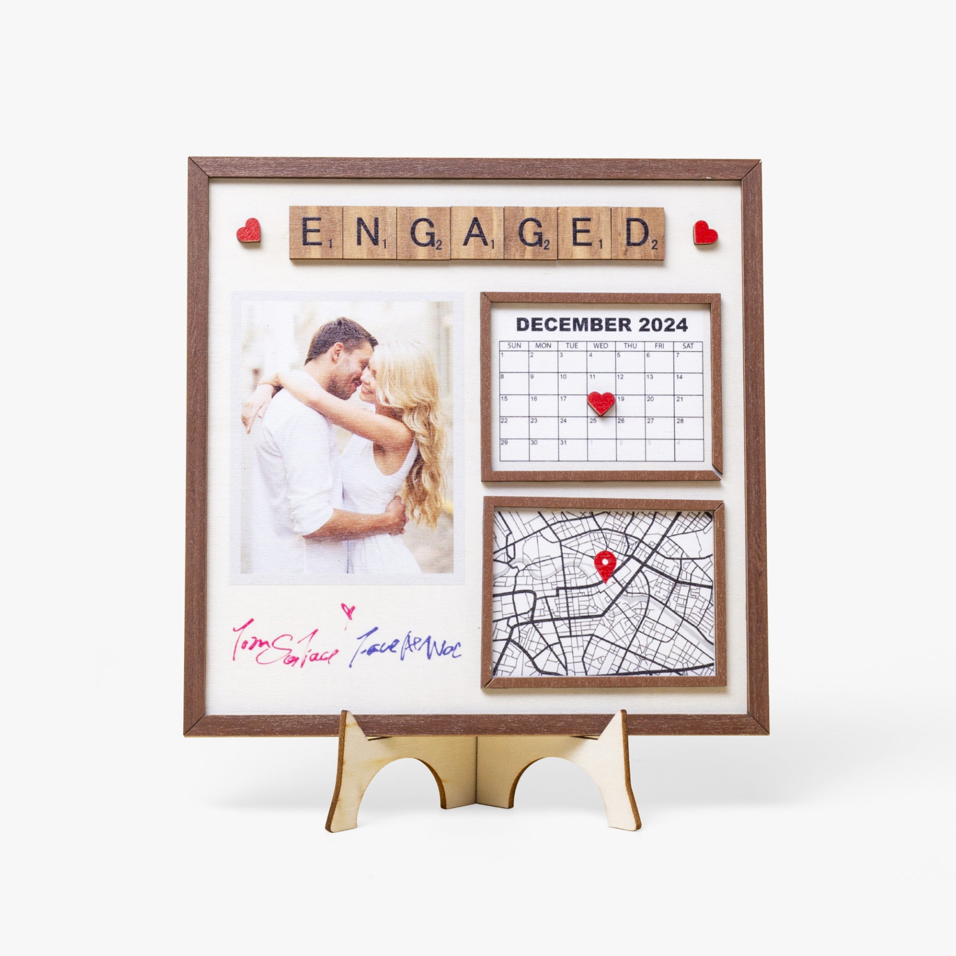1207. Special Event Frame – Engagement, Wedding, Anniversary Gift - Personalizable - Whippie's