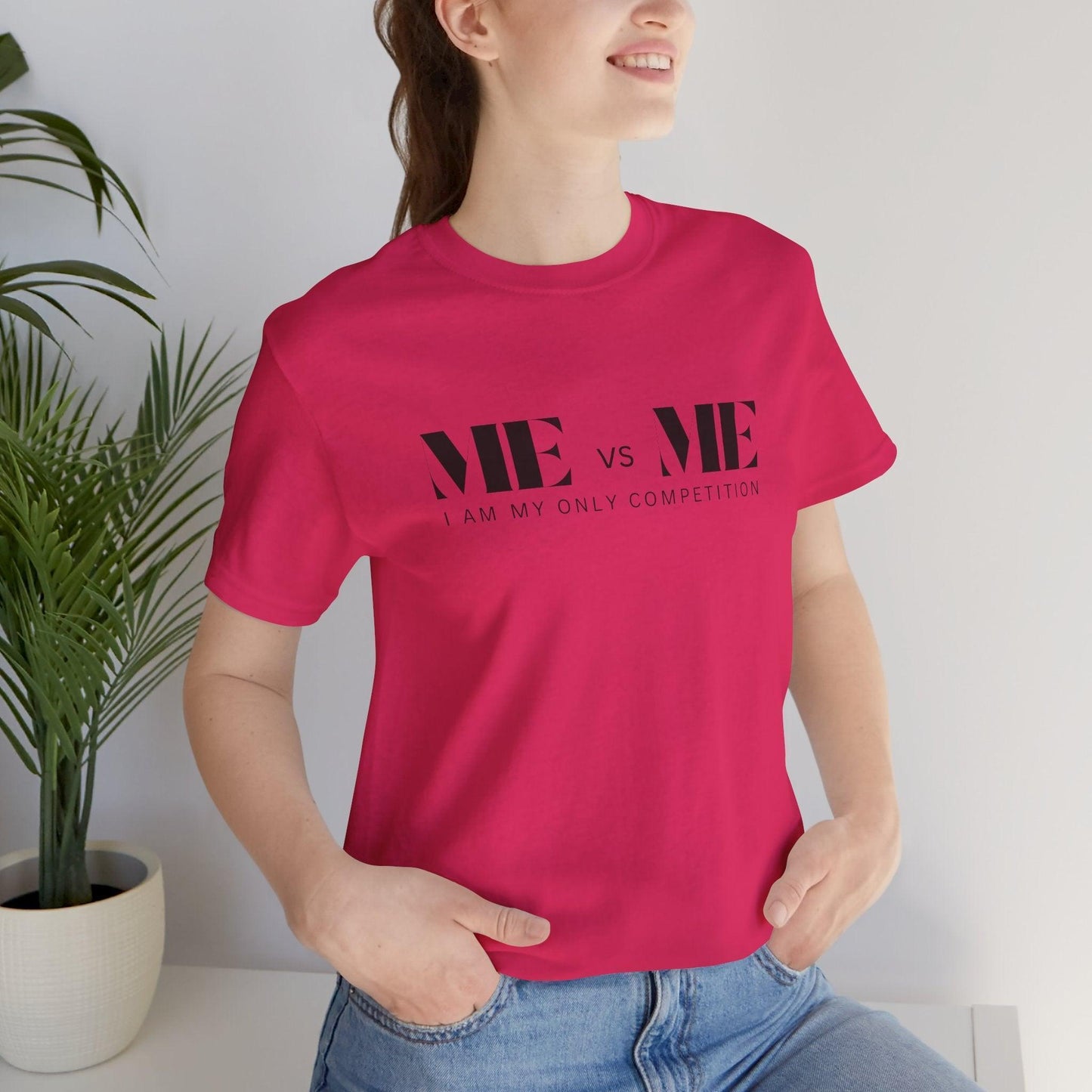 🔥 ME vs ME, I am my Only Competition 💪 Unisex Jersey Tee ✨ Challenge yourself, conquer your goals! - Whippie's