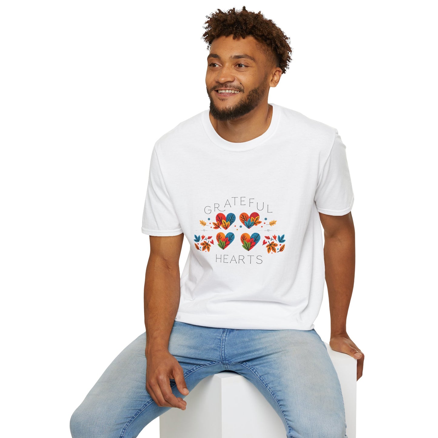 Grateful Hearts Four Hearts Unisex T-Shirt
