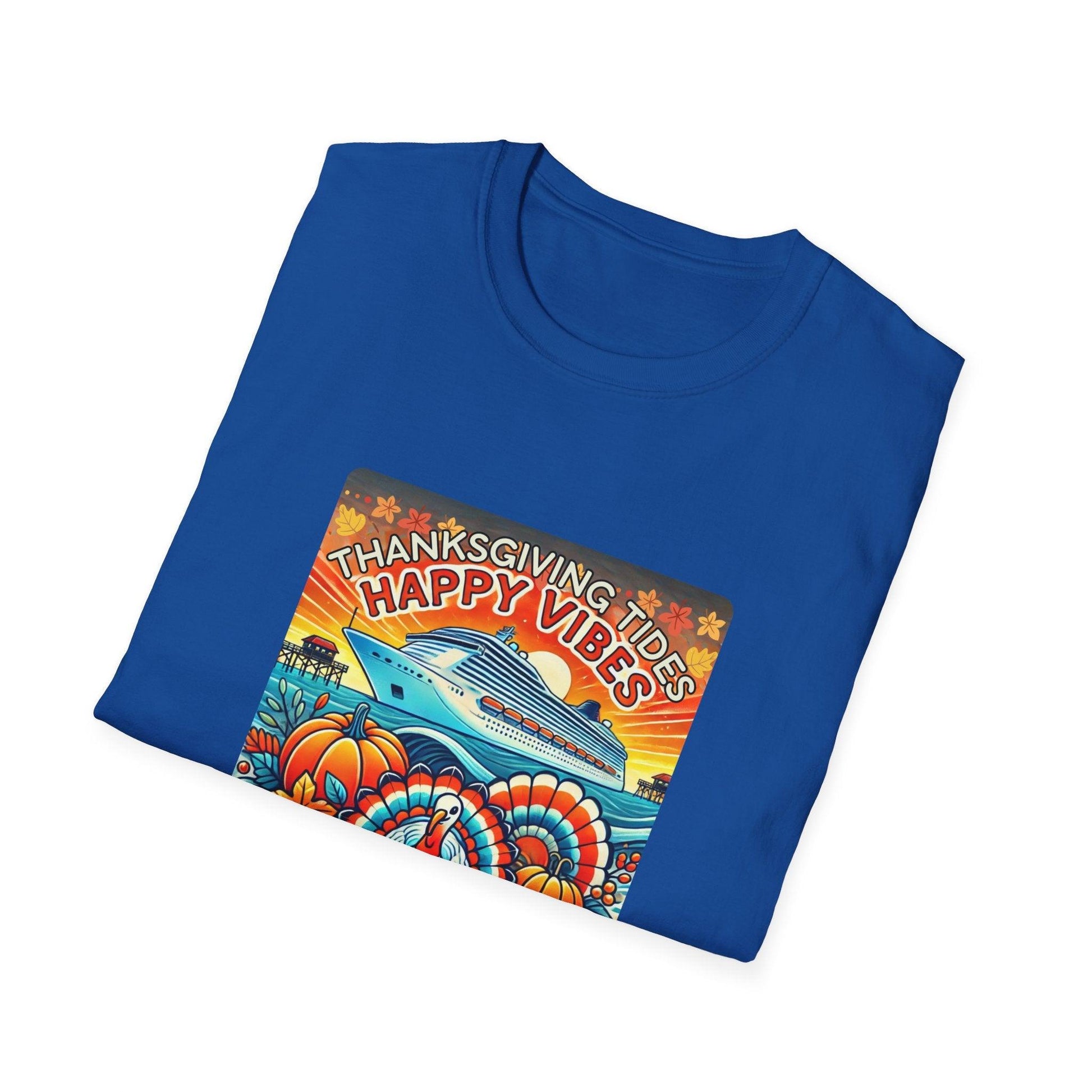 Thanksgiving Tides, Happy Vibes - Unisex T-Shirt - Whippie's