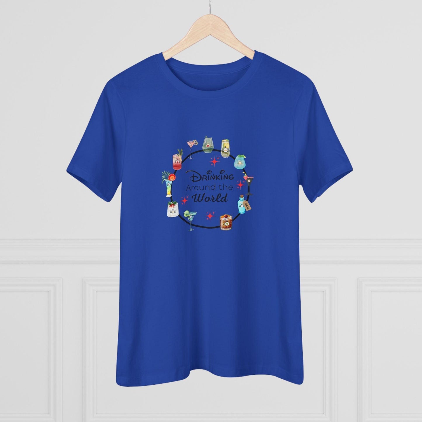 Drinking Around the World - Princess - Women's Softstyle Tee - Whippie's