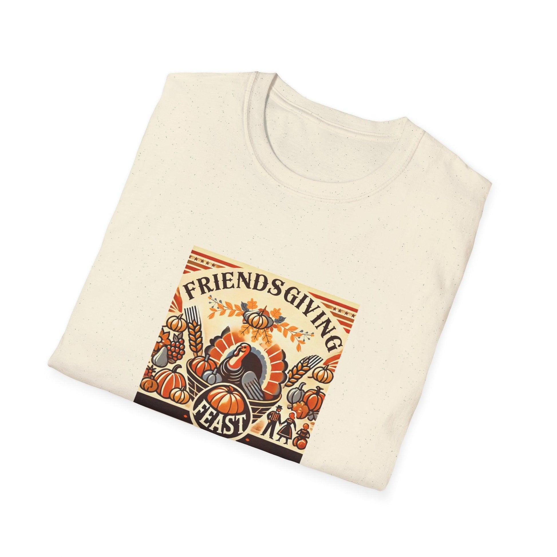 Friendsgiving Feast - A Harvest of Gratitude 🍂🦃 - Unisex T-Shirt - Whippie's