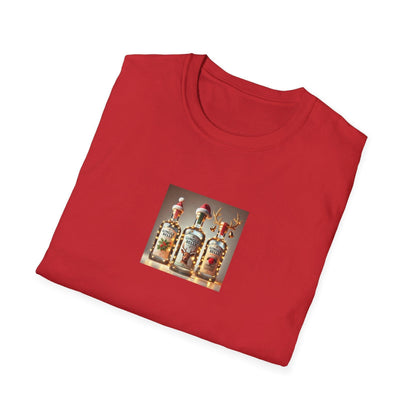 GINgle Bells! 🎄🎅🍸 - Unisex Softstyle T-shirt - Whippie's