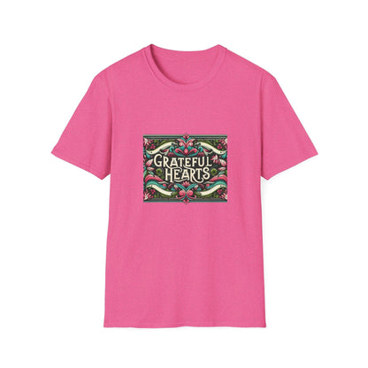 Grateful Hearts - Give Thanks with a Grateful Heart! 🧡💛🤎 Unisex T-Shirt - Whippie's