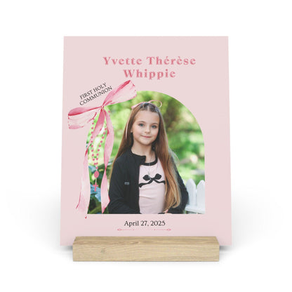Personalized First Holy Communion Gallery Board with Stand - Whippie's