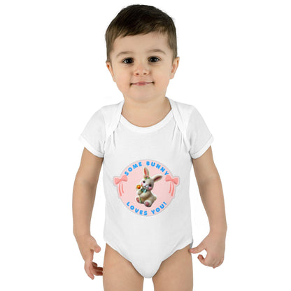 Some Bunny Loves You Baby Onesie - Hop into Easter with Adorable Style! 🐰💖 - Whippie's