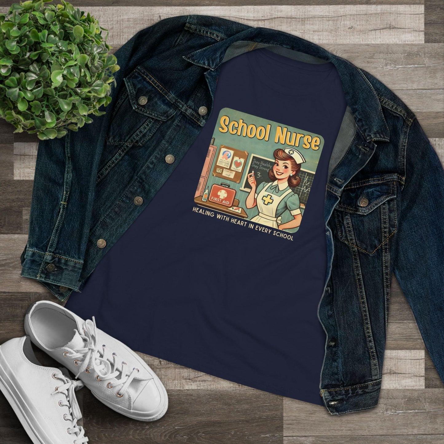 School Nurse Hero Tee - Healing with Heart in Every School 🩺❤️ - Whippie's