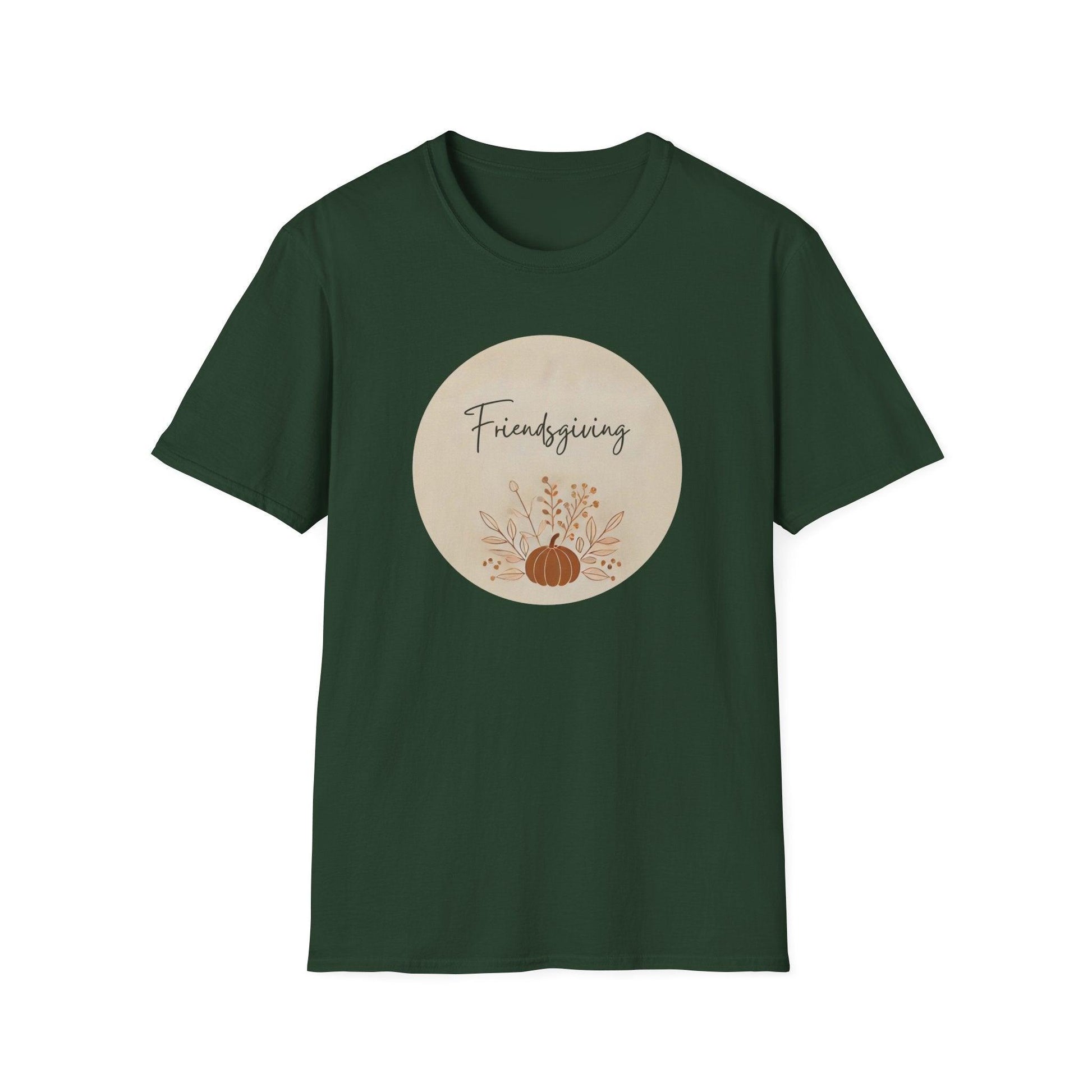 Friendsgiving Vibes - Gather & Give Thanks! 🍂🍁 - Unisex T-Shirt - Whippie's