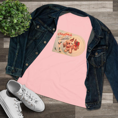 Christmas Has Me Going in Circles - Women's Softstyle Tee - Whippie's