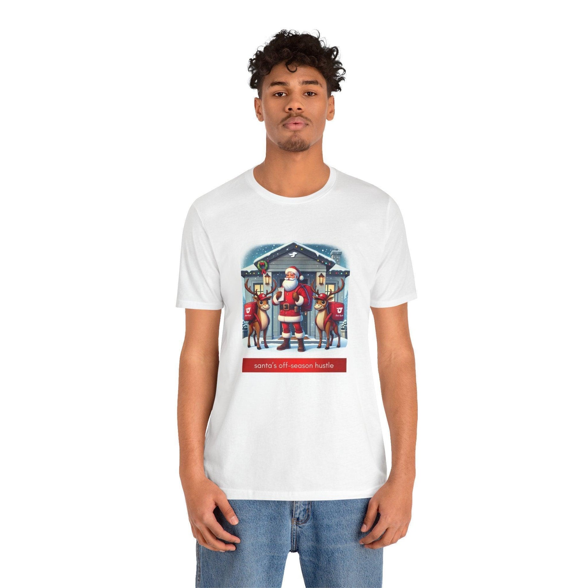 🎅 Santa's Off-Season Hustle 🍕 Unisex Tee ✨ Who knew Santa delivered more than presents? - Whippie's