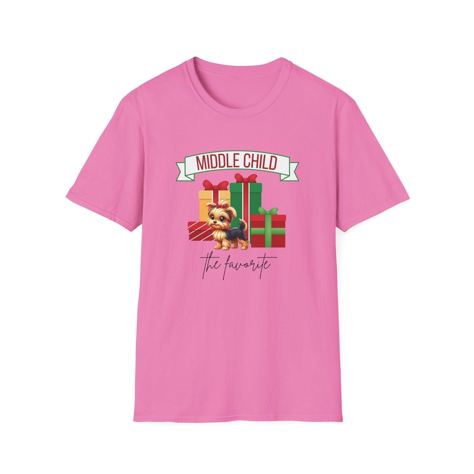 Middle Child, The Favorite 🎁🐶 Yorkie - Unisex Tee! 🎁👑 - Whippie's