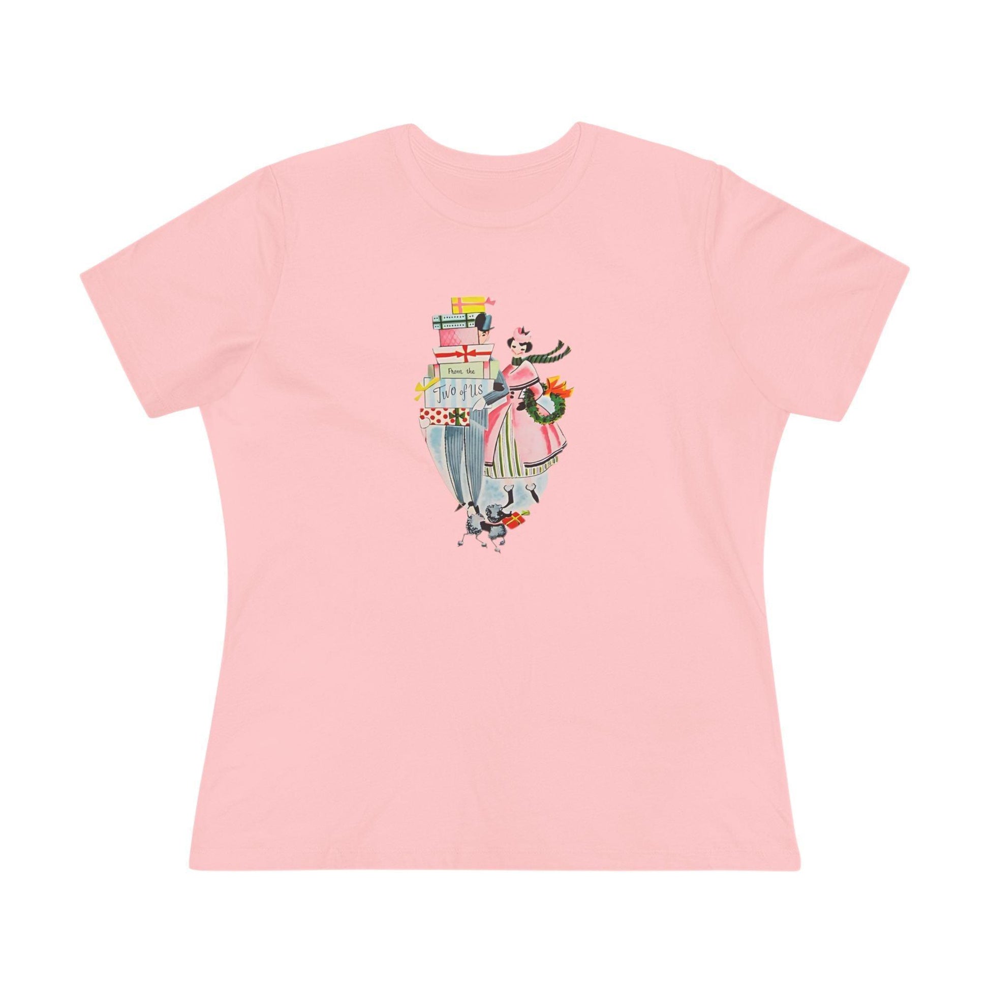 🎁 From the Two of Us! 🎄 Women's Tee ✨ Spread vintage holiday cheer! - Whippie's