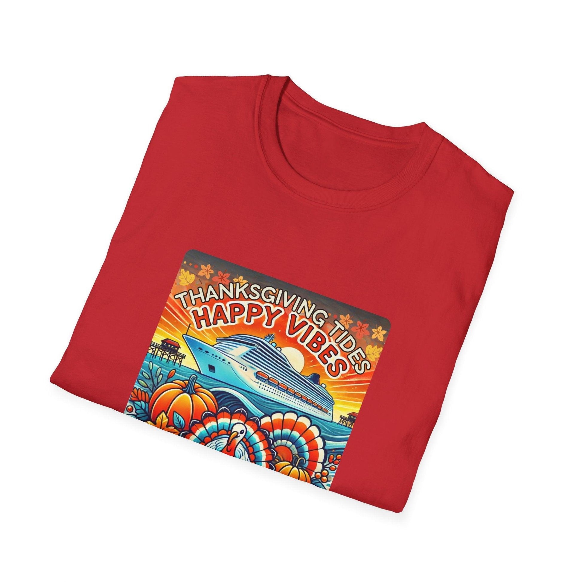 Thanksgiving Tides, Happy Vibes - Unisex T-Shirt - Whippie's