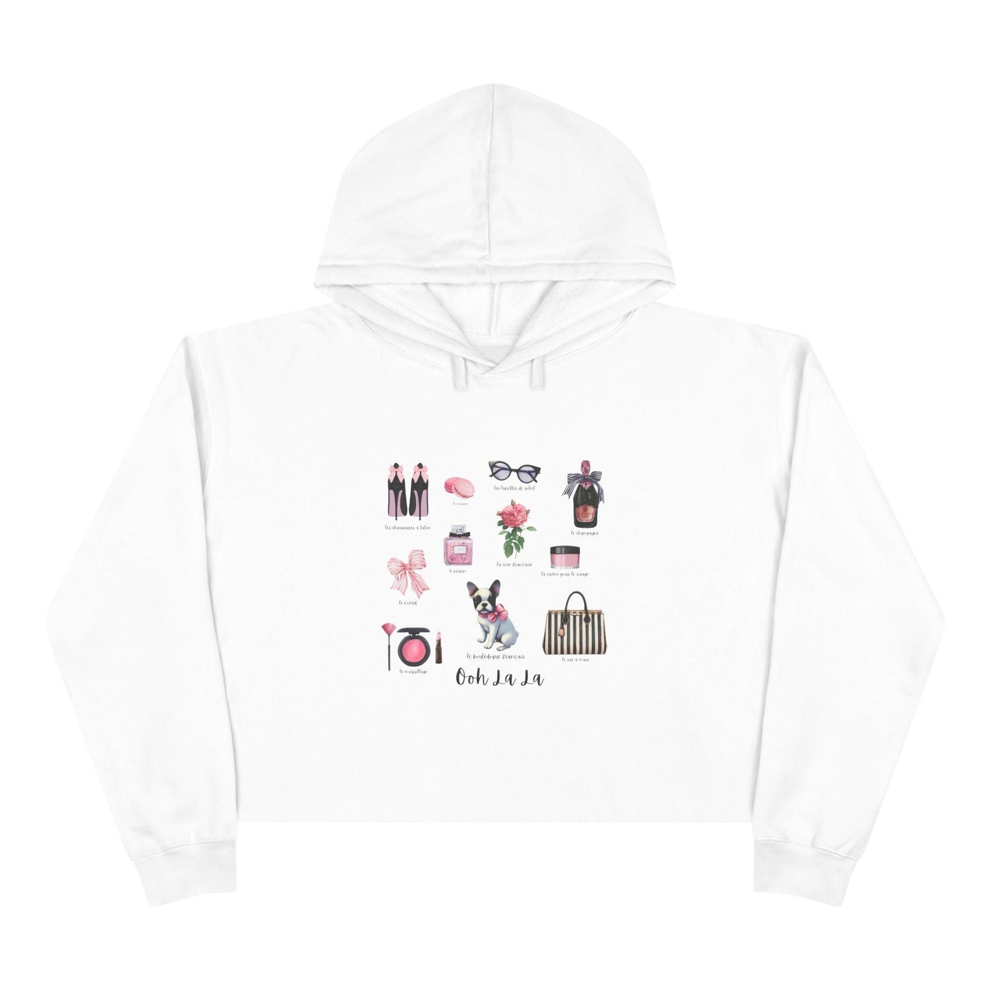 Ooh La La! French Chic Crop Hoodie - Whippie's