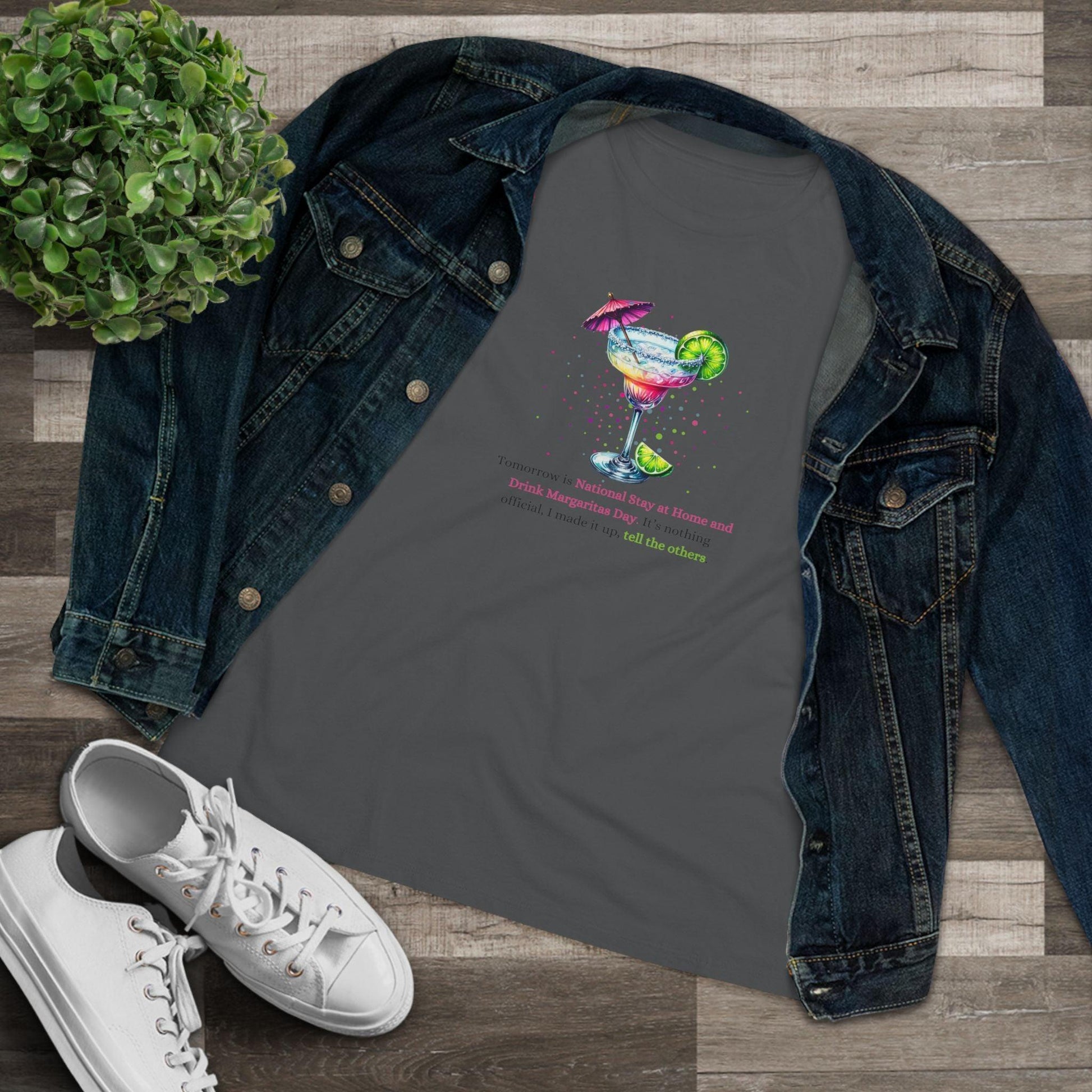 Margarita Day, It's Official (Because I Said So!) 🍹 - Women's Cotton Tee 🍹 - Whippie's