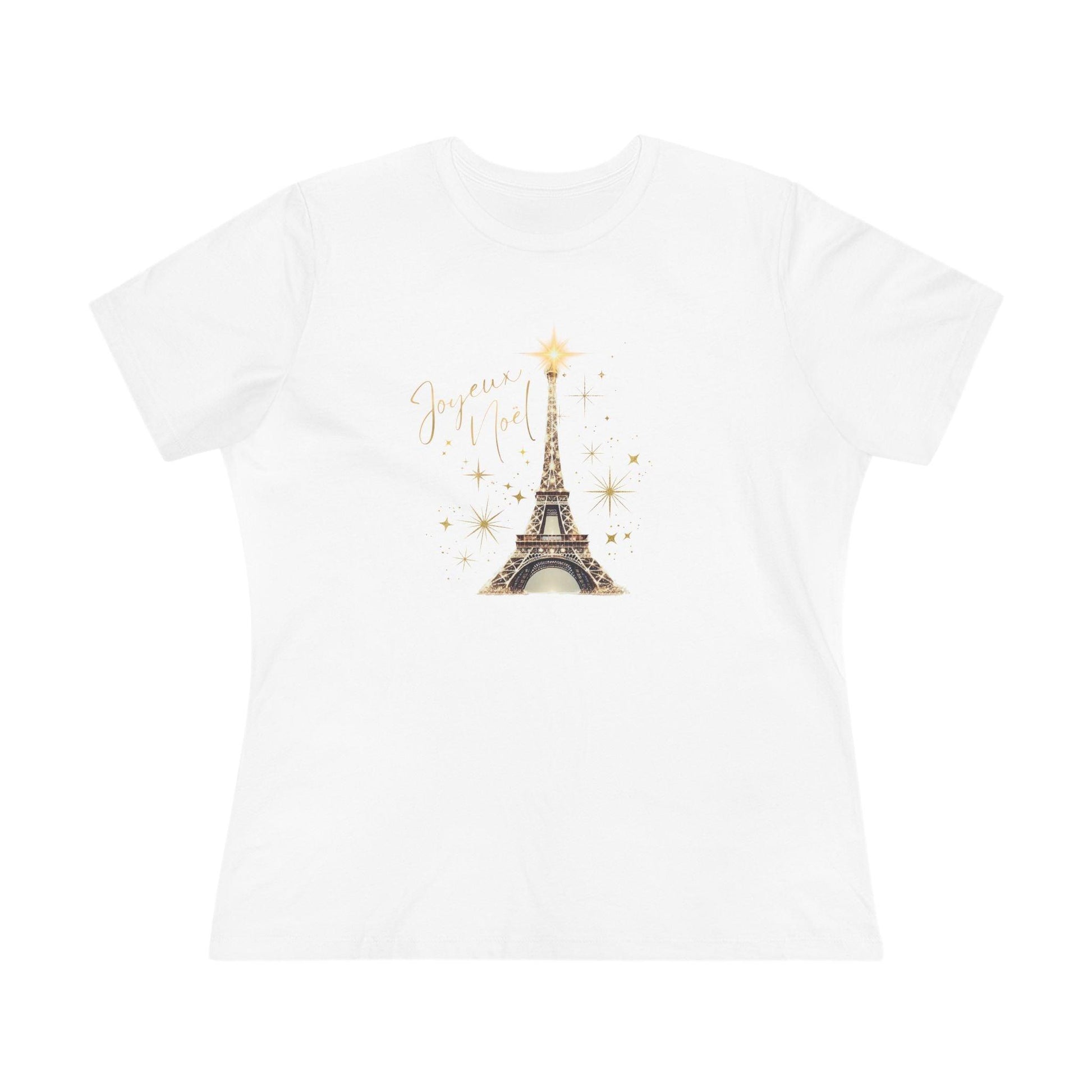 ✨ Joyeux Noël Women's Tee 🗼 A touch of Parisian elegance. - Whippie's