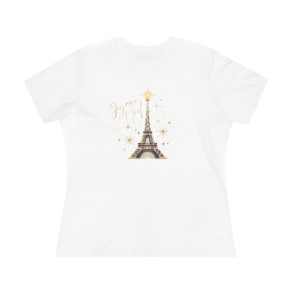 ✨ Joyeux Noël Women's Tee 🗼 A touch of Parisian elegance. - Whippie's