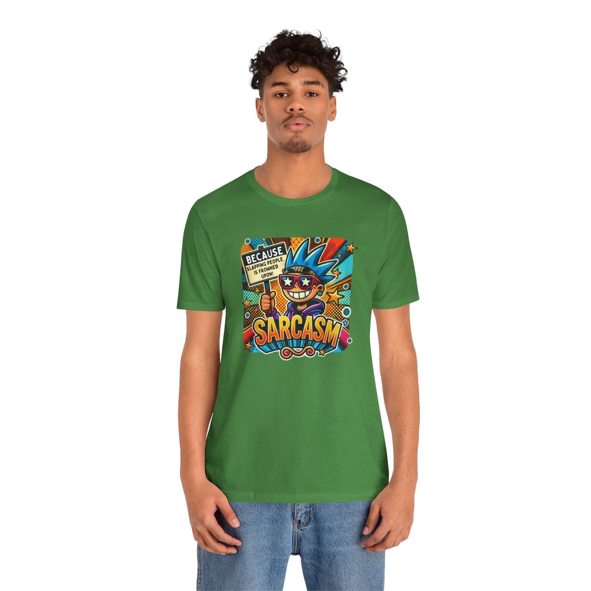 🎭 Sarcasm: It's Better Than Slapping 😉 Unisex Jersey Tee ✨ - Whippie's