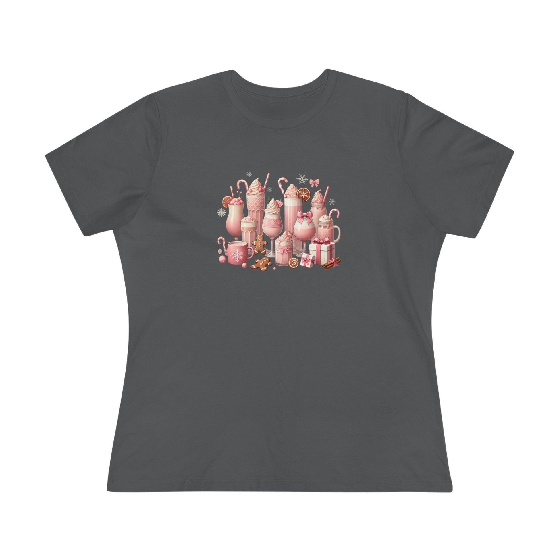 💖☕ Pretty in Pink Holiday Coffee ❄️🎀 - Women's Softstyle Tee - Whippie's