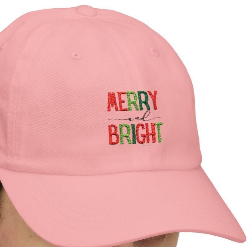 Merry and Bright - Embroidered Baseball Cap 🌈✨ - Whippie's