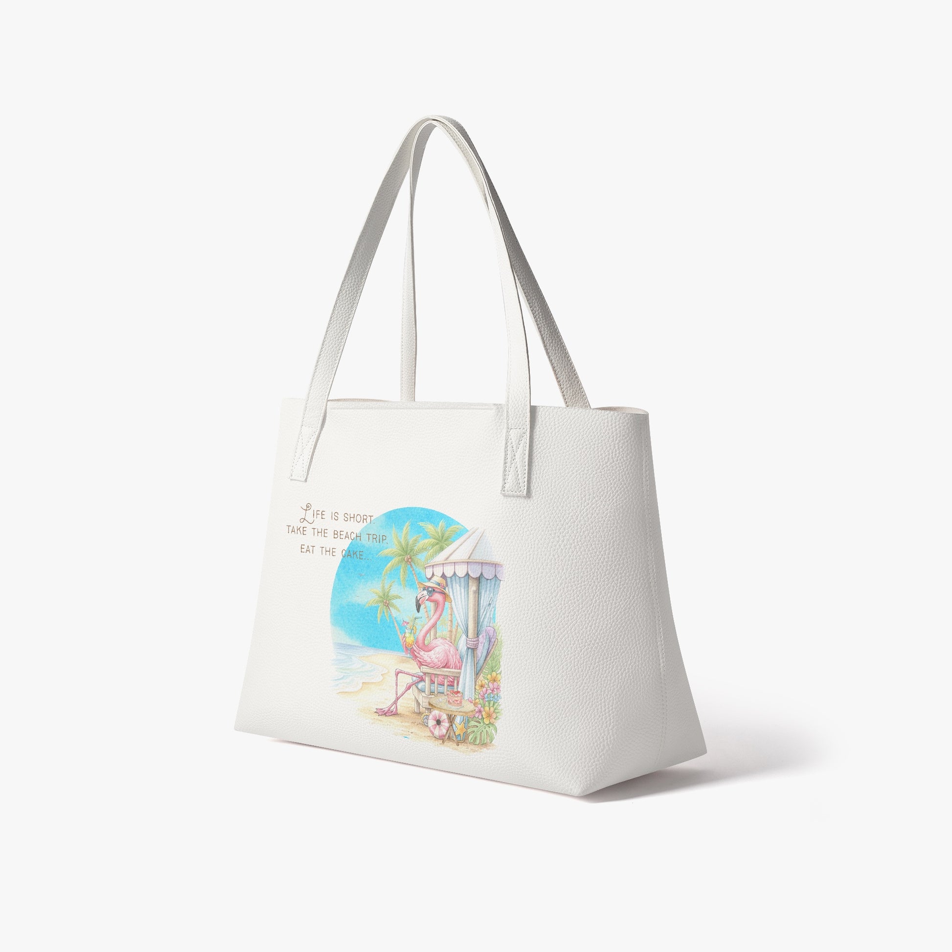 1192. Life is Short, Take the Beach Trip! Shoulder Tote Bag - FREE Shipping! - Whippie's