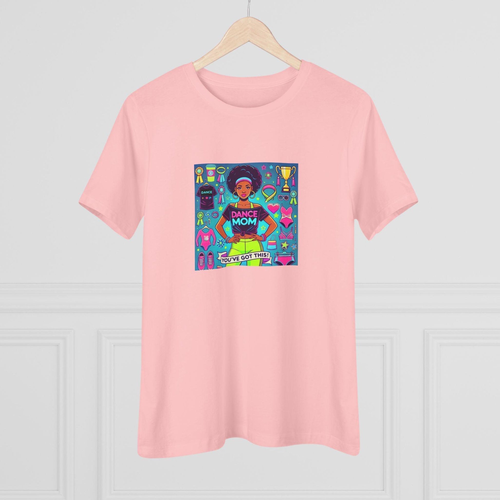 Dance Mom: You've Got This - Darker Skin Tone Mom - Short Hair - Women's Softstyle Tee - Whippie's