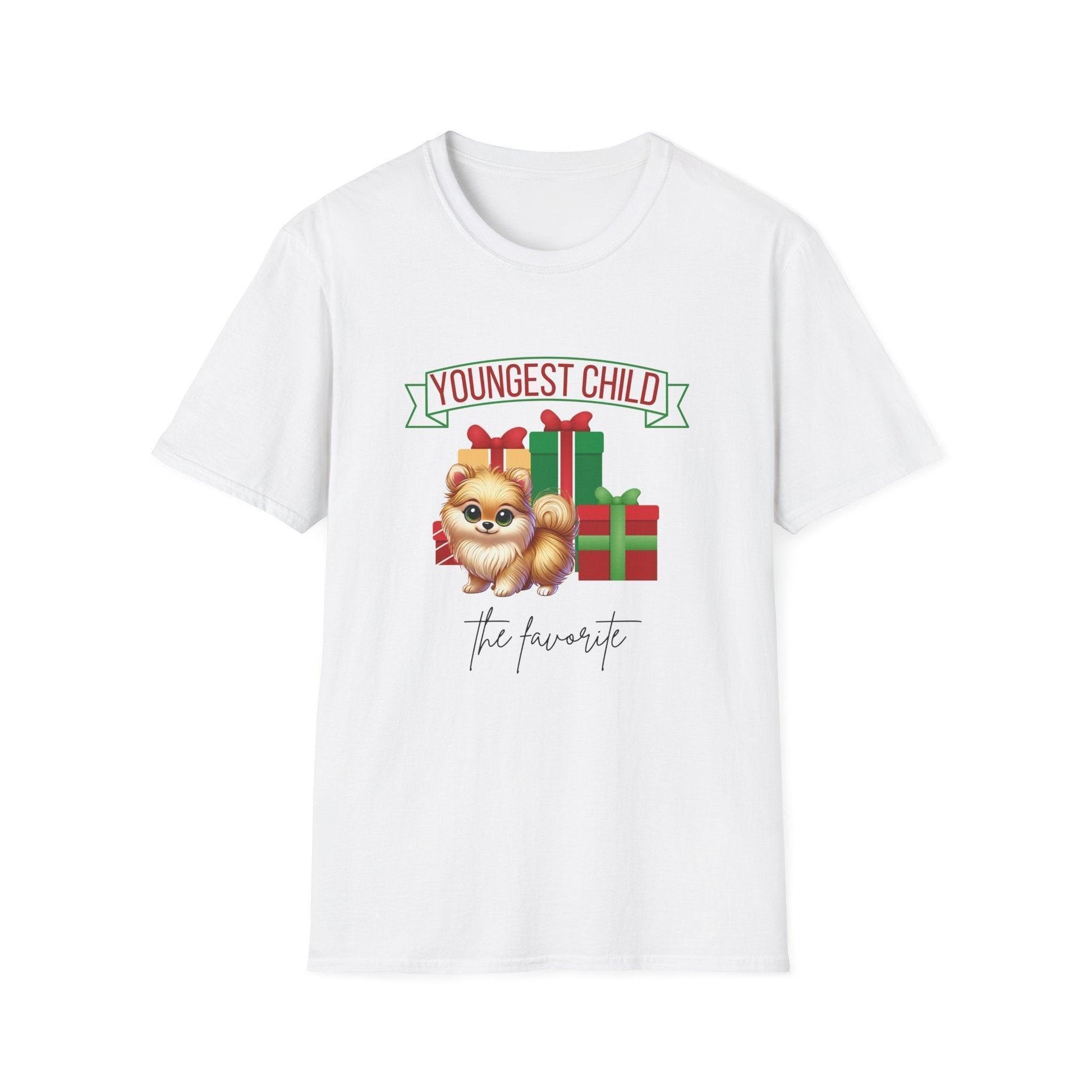 Youngest Child, The Favorite 🎁🐶 Pomeranian - Unisex Tee! 🎁👑 - Whippie's