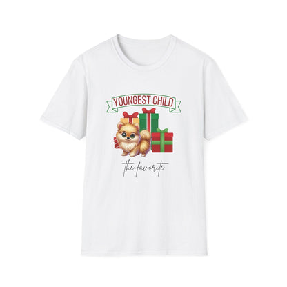 Youngest Child, The Favorite 🎁🐶 Pomeranian - Unisex Tee! 🎁👑 - Whippie's