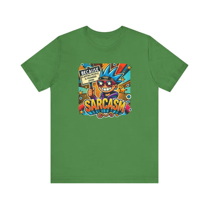 🎭 Sarcasm: It's Better Than Slapping 😉 Unisex Jersey Tee ✨ - Whippie's
