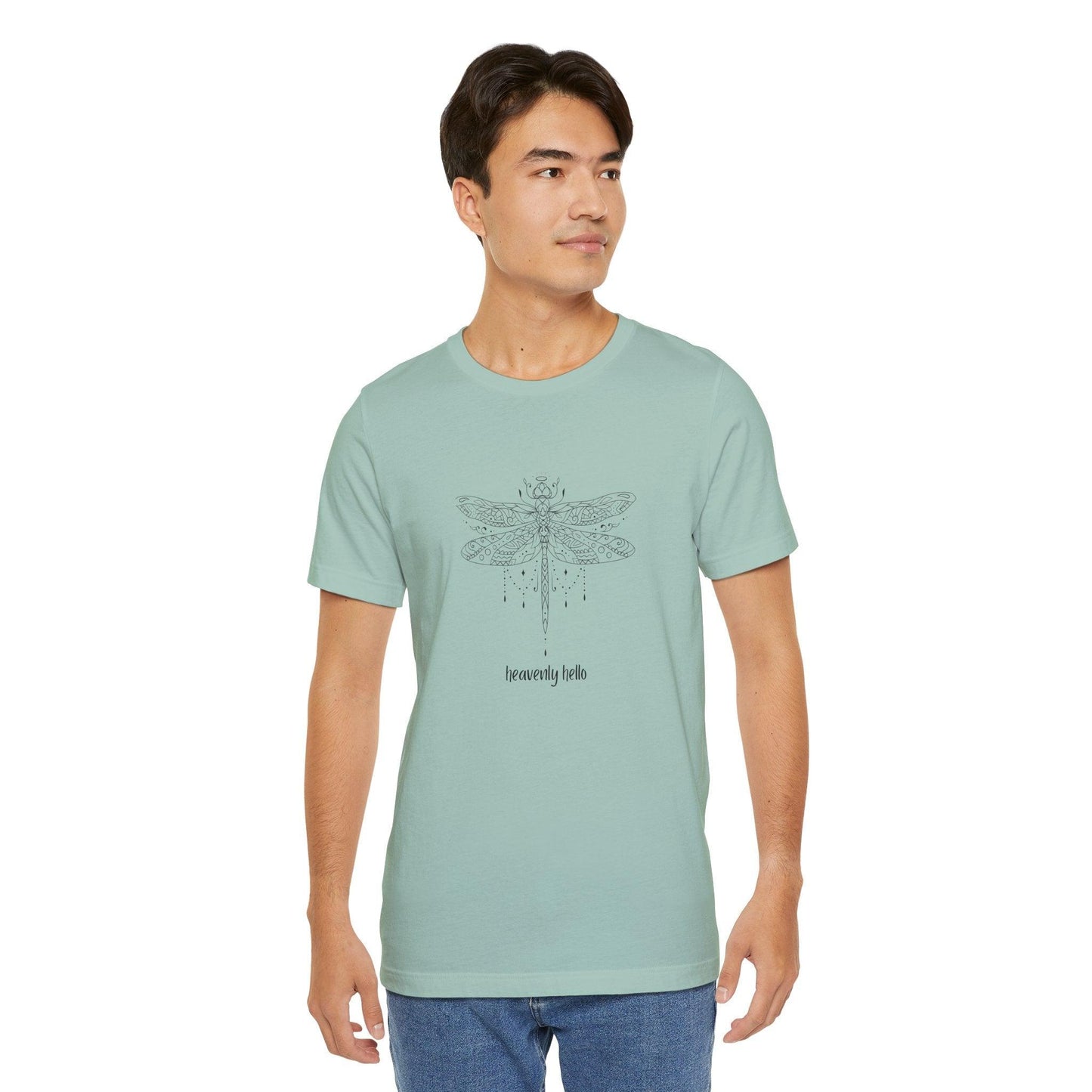 Heavenly Hello Unisex Jersey Tee - 🕊️ Carry a Piece of Heaven Close to Your Heart 🕊️ - Whippie's