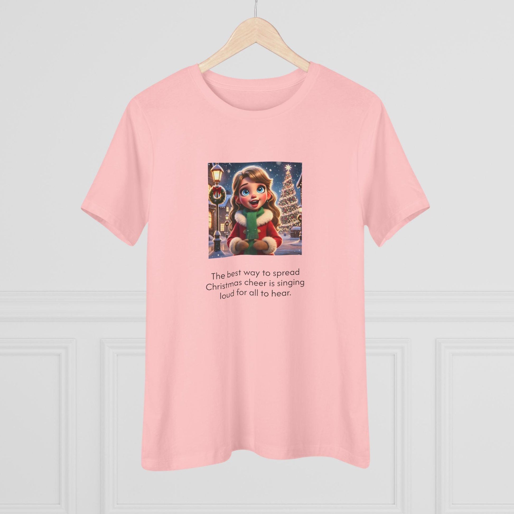 Caroler - Christmas Cheer - DBH Girl - Women's Softstyle Tee - Whippie's