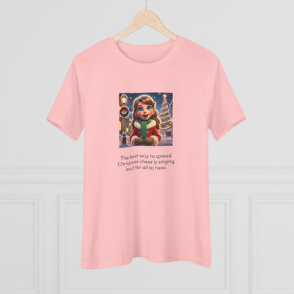 Caroler - Christmas Cheer - DBH Girl - Women's Softstyle Tee - Whippie's