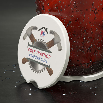 Technical HS Graduation Car Coaster - Personalizable