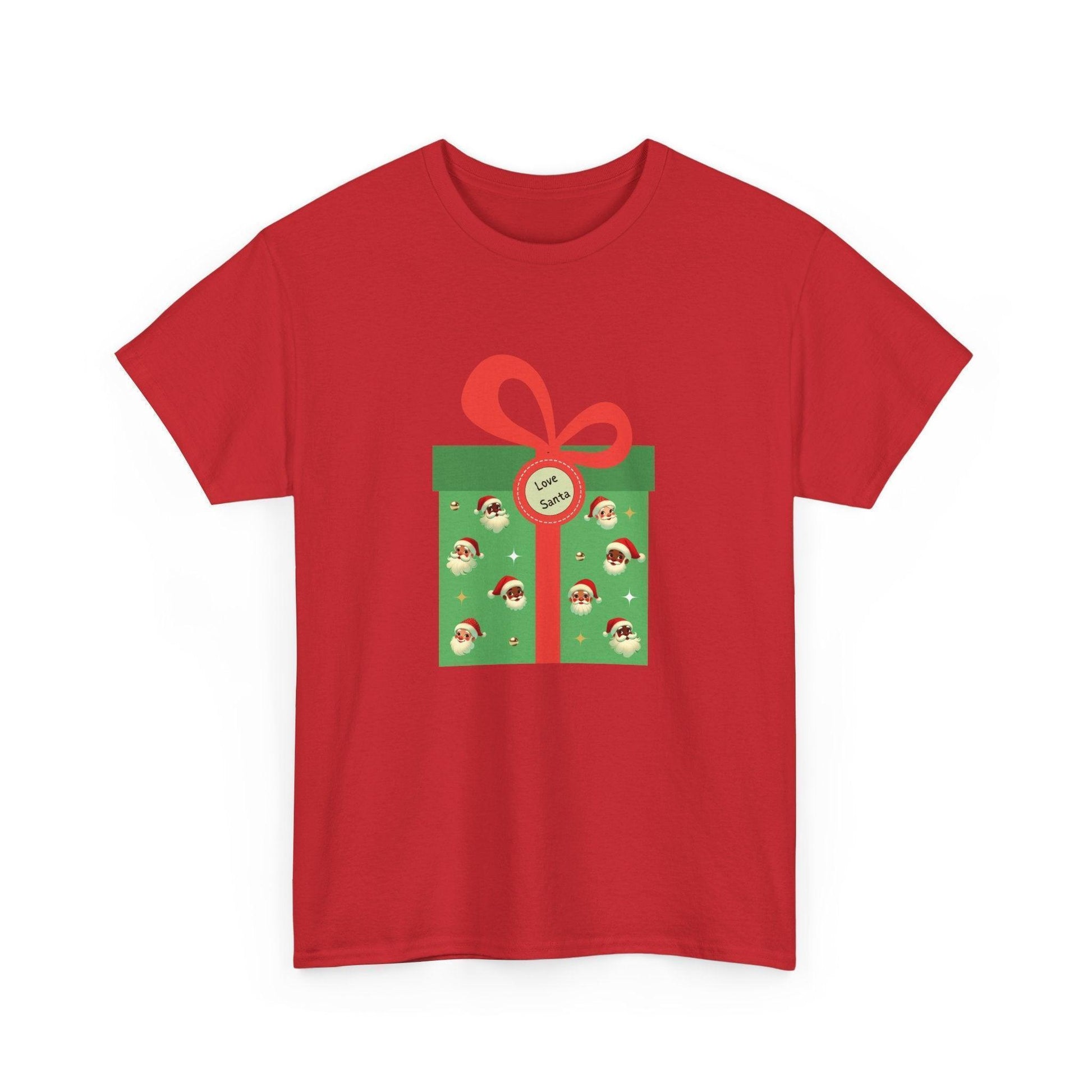 Love Santa Present 🎅 Unisex Heavy Cotton™ Tee! - Whippie's