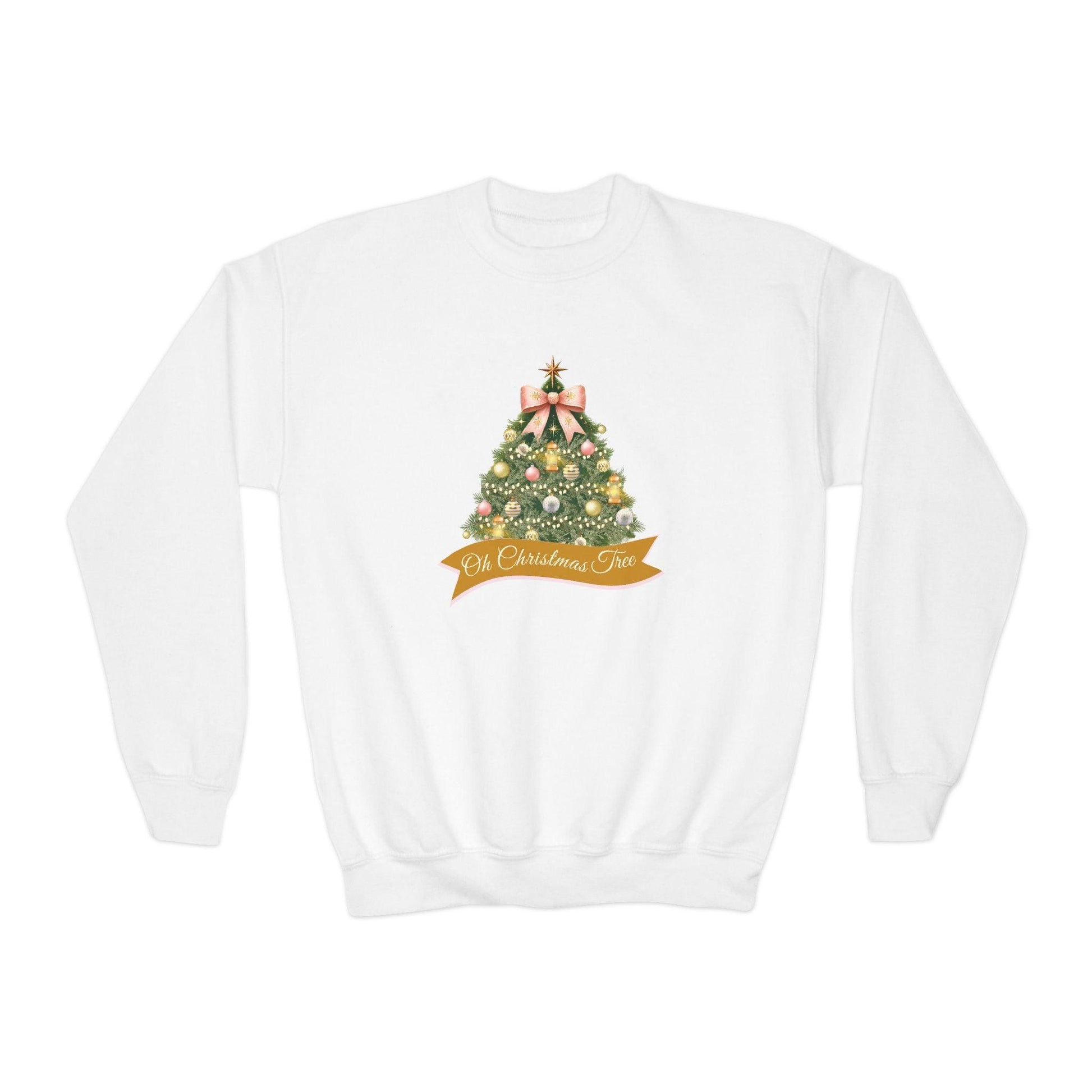 🎄 Oh Christmas Tree ✨ Youth Crewneck Sweatshirt 🎁 - Whippie's