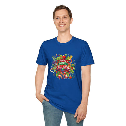 Santa's Favorite Teacher's Assistant - Spreading Holiday Cheer in the Classroom! 🎅🎄 Unisex Tee 🍎🎅 - Whippie's